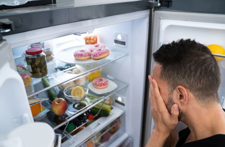Fridge repair service problem scene