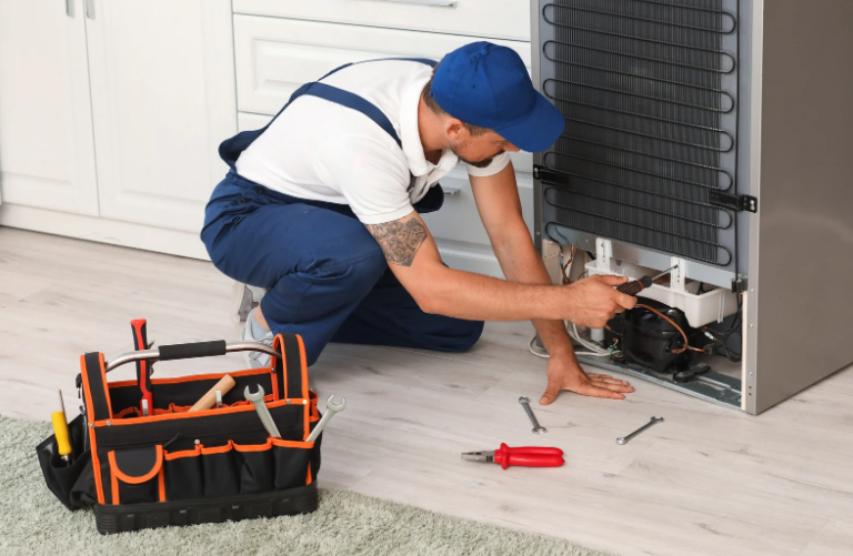 Certified fridge repair service technician